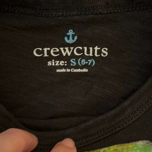 Crewcuts Re-Imagined Black Space Graphic Long-Sleeve Tee - Size S (6-7) - Picture 4 of 4